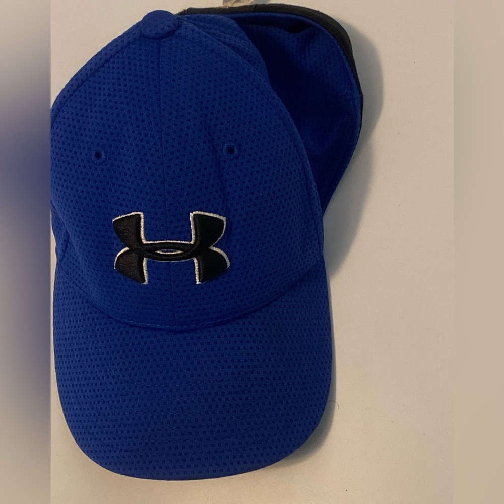 Under Armour Blue Mesh Baseball Cap with Black Logo